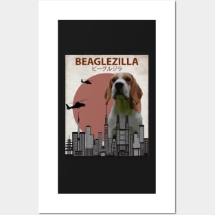 Beaglezilla - Giant Beagle Dog Monster Posters and Art